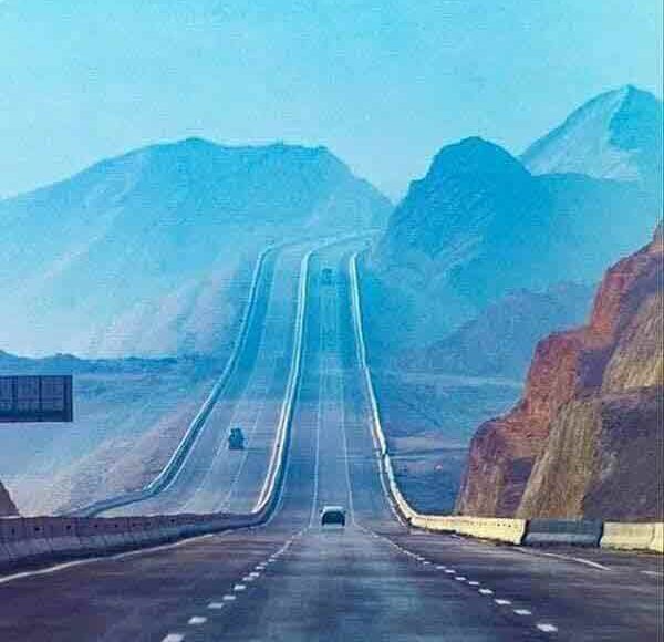طريق هضبة الجلالة الجديد بالغردقة