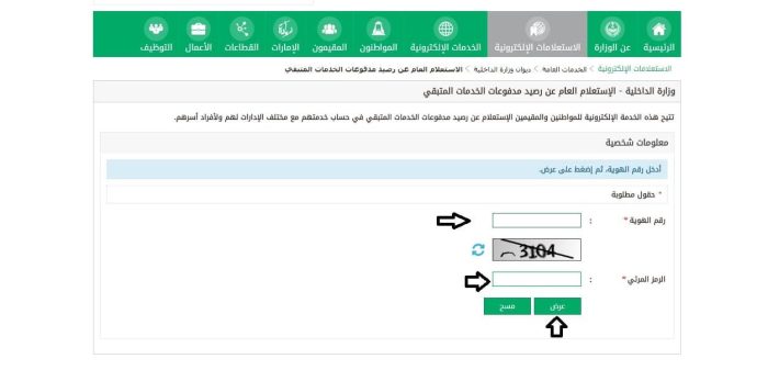 كيفية الإستعلام عن رصيد المدفوعات مكتب العمل صناع المال