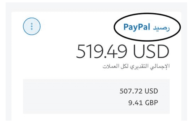 خطوات التحويل من حساب PayPal إلى حساب بنكي