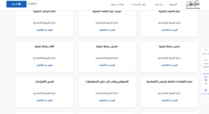 الاستعلام عن رخصة تجارية عجمان