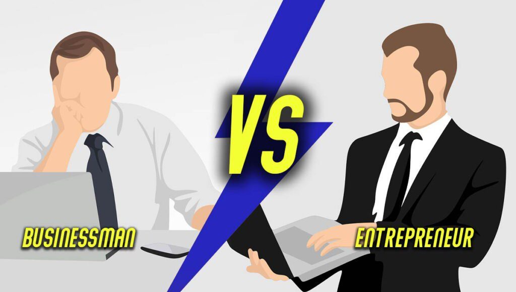 الفرق بين رائد الأعمال ورجل الأعمال