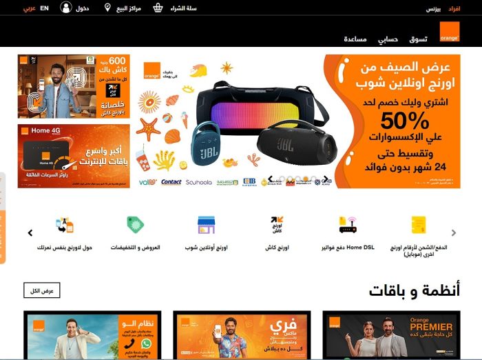 طريقة دفع فاتورة النت بالفيزا