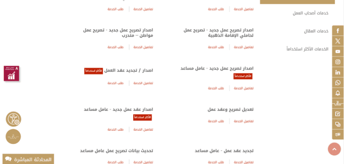 الاستعلام عن عقد العمل برقم الجواز
