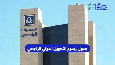 جدول رسوم التحويل الدولي الراجحي