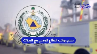 سلم رواتب الدفاع المدني مع البدلات
